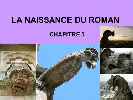 LA NAISSANCE DU ROMAN CHAPITRE 5.