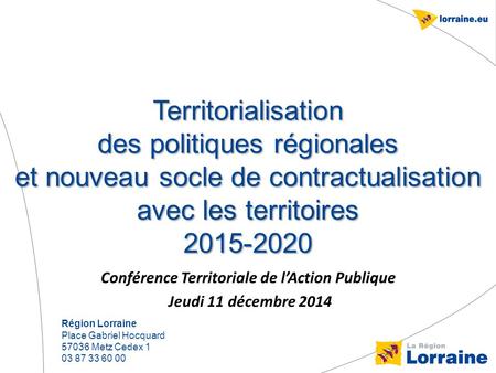 Conférence Territoriale de l’Action Publique