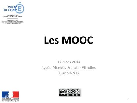 12 mars 2014 Lycée Mendes France - Vitrolles Guy SINNIG