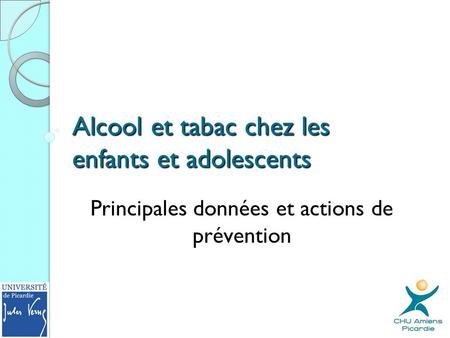 Alcool et tabac chez les enfants et adolescents