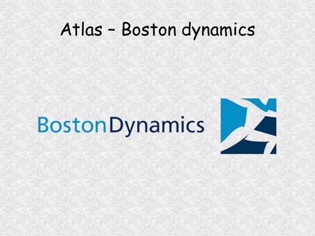 Atlas – Boston dynamics