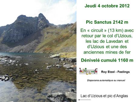 Lac d’Uzious et pic d’Anglas