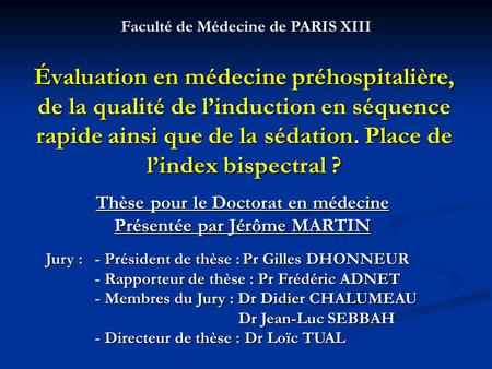 Faculté de Médecine de PARIS XIII