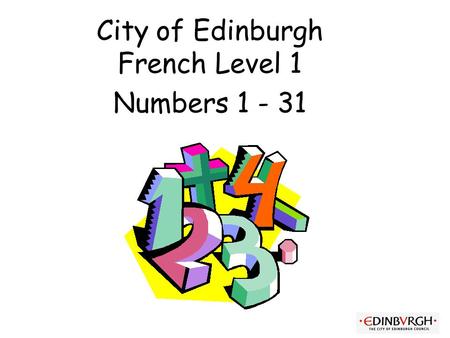 City of Edinburgh French Level 1