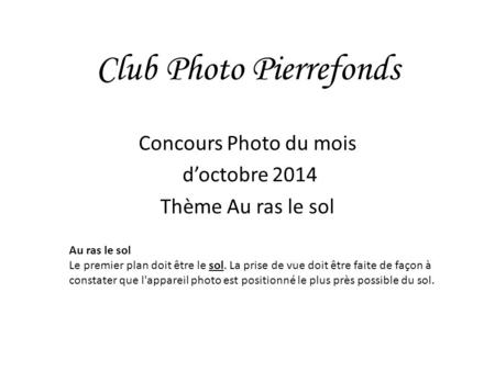 Club Photo Pierrefonds