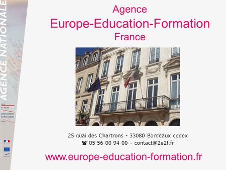 Agence Europe-Education-Formation France
