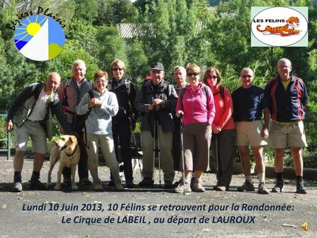 Lundi 10 Juin 2013, 10 Félins se retrouvent pour la Randonnée: Le Cirque de LABEIL, au départ de LAUROUX.