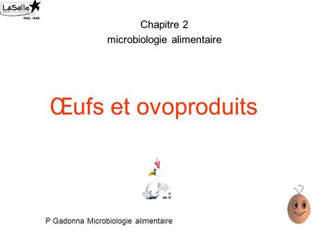 Chapitre 2 microbiologie alimentaire