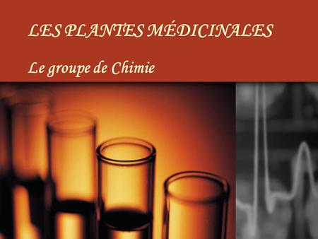 LES PLANTES MÉDICINALES