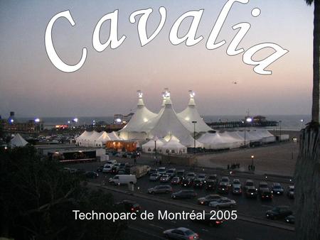 Technoparc de Montréal 2005 Normand Latourelle créateur du spectacle.