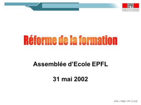 Assemblée d’Ecole EPFL