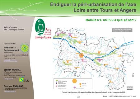 Endiguer la péri-urbanisation de l’axe Loire entre Tours et Angers
