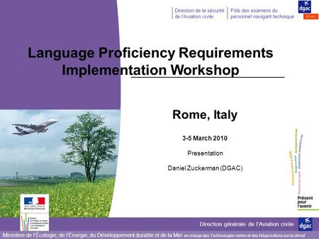 Language Proficiency Requirements Implementation Workshop