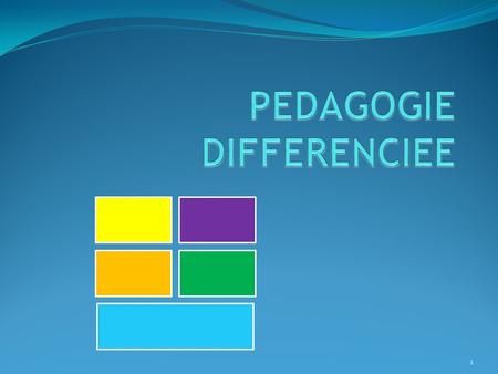PEDAGOGIE DIFFERENCIEE