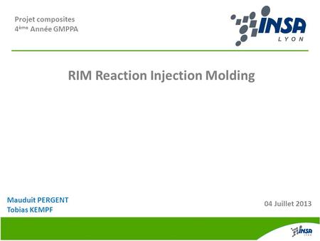 Projet composites 4ème Année GMPPA