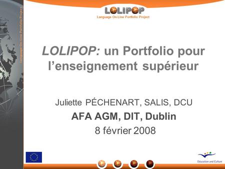 LOLIPOP: un Portfolio pour l’enseignement supérieur