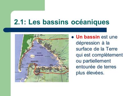 2.1: Les bassins océaniques