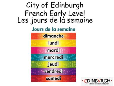 City of Edinburgh French Early Level