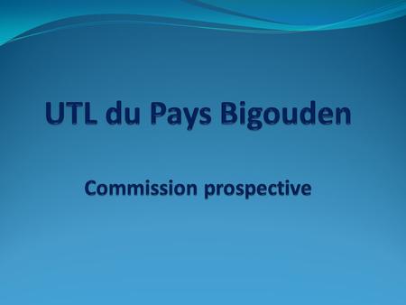 UTL du Pays Bigouden Commission prospective