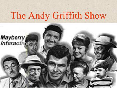 The Andy Griffith Show avec Andy Taylor et Barney Fife.