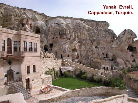 Yunak Evreli, Cappadoce, Turquie. Vers les Vème et VIème siècles, des communautés chrétiennes vécurent dans ces grottes.