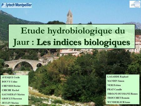 Etude hydrobiologique du Jaur : Les indices biologiques