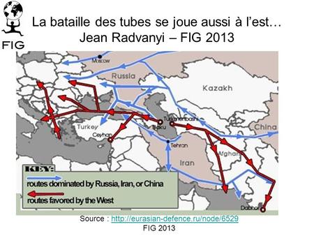 La bataille des tubes se joue aussi à l’est… Jean Radvanyi – FIG 2013 Source :