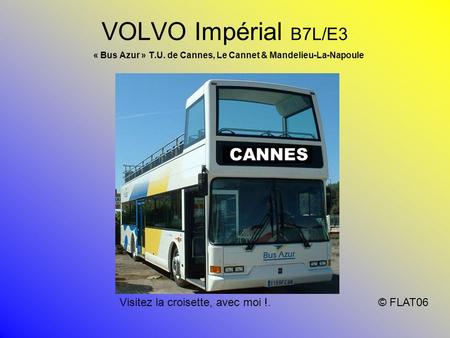 « Bus Azur » T.U. de Cannes, Le Cannet & Mandelieu-La-Napoule