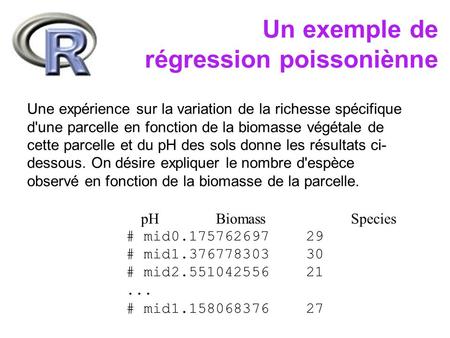 Un exemple de régression poissoniènne