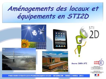 Aménagements des locaux et équipements en STI2D
