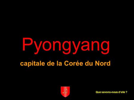 capitale de la Corée du Nord