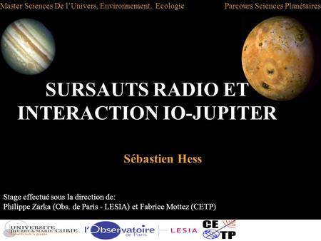 SURSAUTS RADIO ET INTERACTION IO-JUPITER