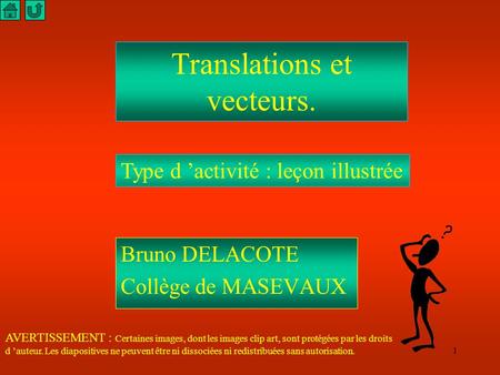 Translations et vecteurs.