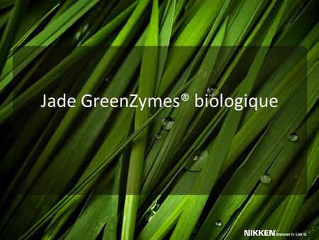 Jade GreenZymes® biologique. Nouveau Jade GreenZymes biologique 95 % de jeunes pousses d'orge verte biologique Nourrit votre corps d'un aliment naturel,