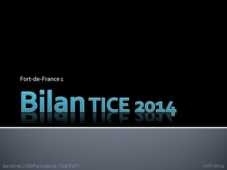 Fort-de-France 1 Juin 2014 Sandrine LIGER animatrice TICE FdF1.