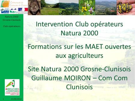Intervention Club opérateurs Natura 2000