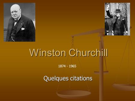 Winston Churchill Quelques citations