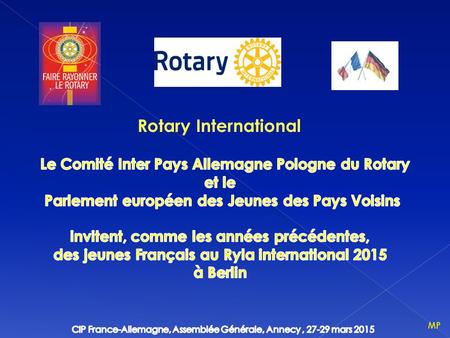 Le Comité Inter Pays Allemagne Pologne du Rotary