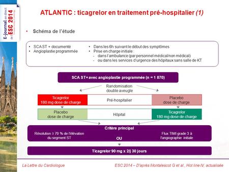 ATLANTIC : ticagrelor en traitement pré-hospitalier (2)