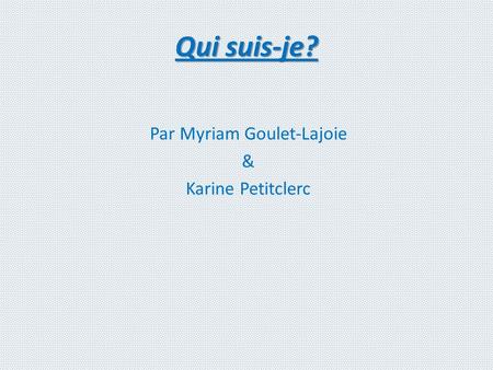 Par Myriam Goulet-Lajoie & Karine Petitclerc