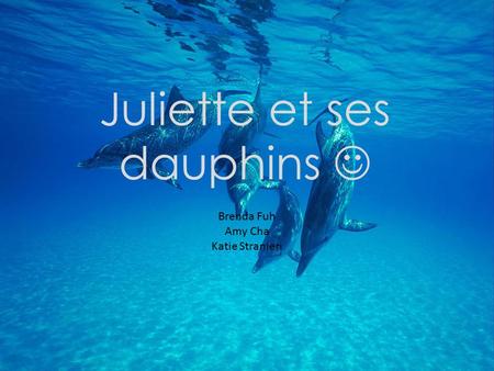 Juliette et ses dauphins Brenda Fuh Amy Cha Katie Stranieri.