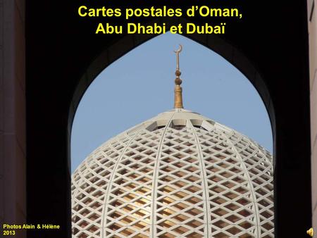 Cartes postales d’Oman, Abu Dhabi et Dubaï