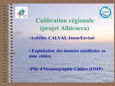 Calibration régionale (projet Albicocca)