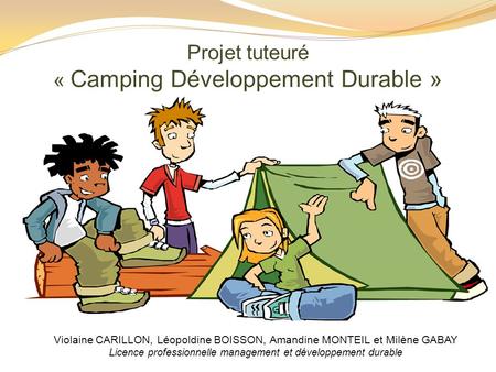Projet tuteuré « Camping Développement Durable »