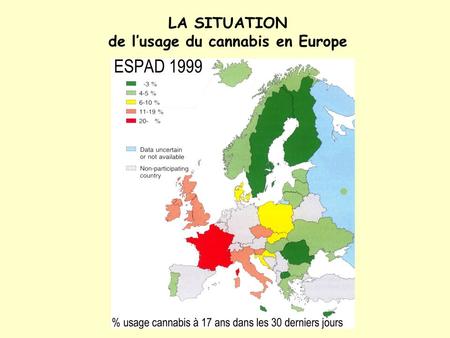 LA SITUATION de l’usage du cannabis en Europe