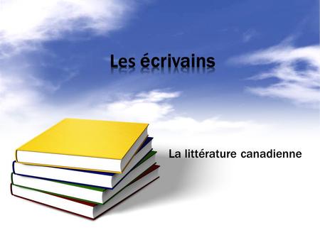 La littérature canadienne. Littérature pour enfants.