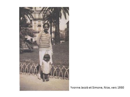 Yvonne Jacob et Simone, Nice, vers 1930