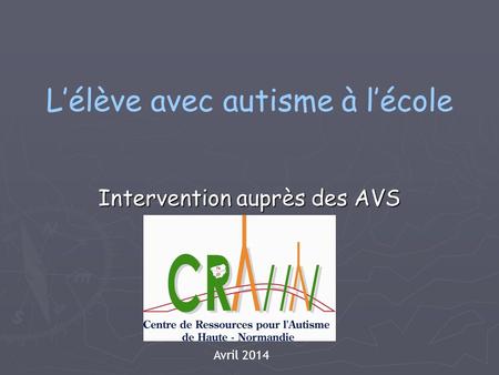 L’élève avec autisme à l’école