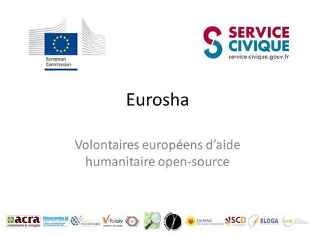 Eurosha Volontaires européens d’aide humanitaire open-source.