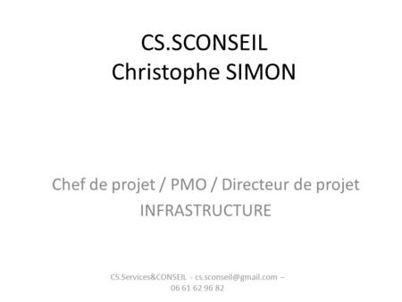 CS.SCONSEIL Christophe SIMON